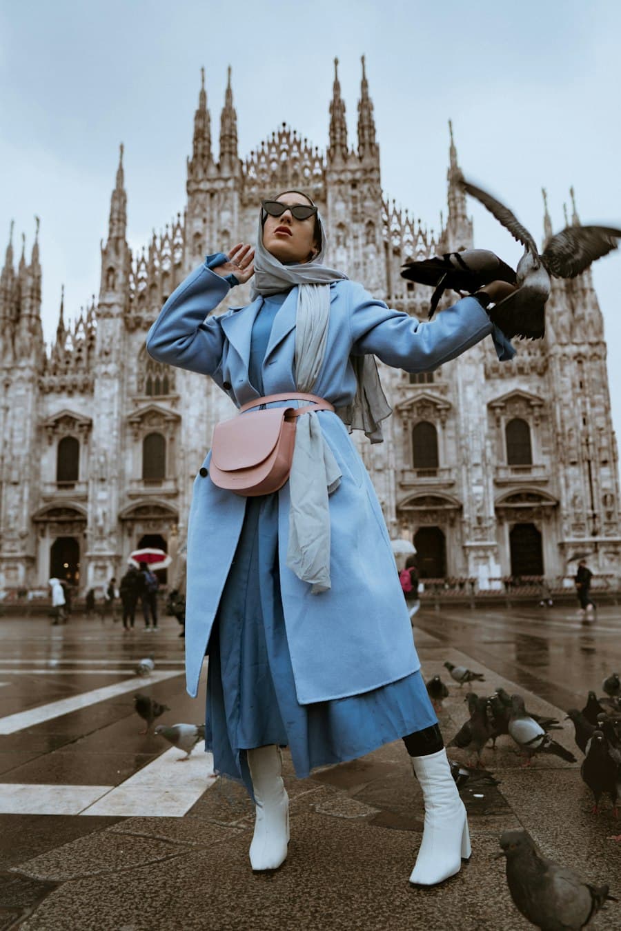 Women's Wrap Midi Dress